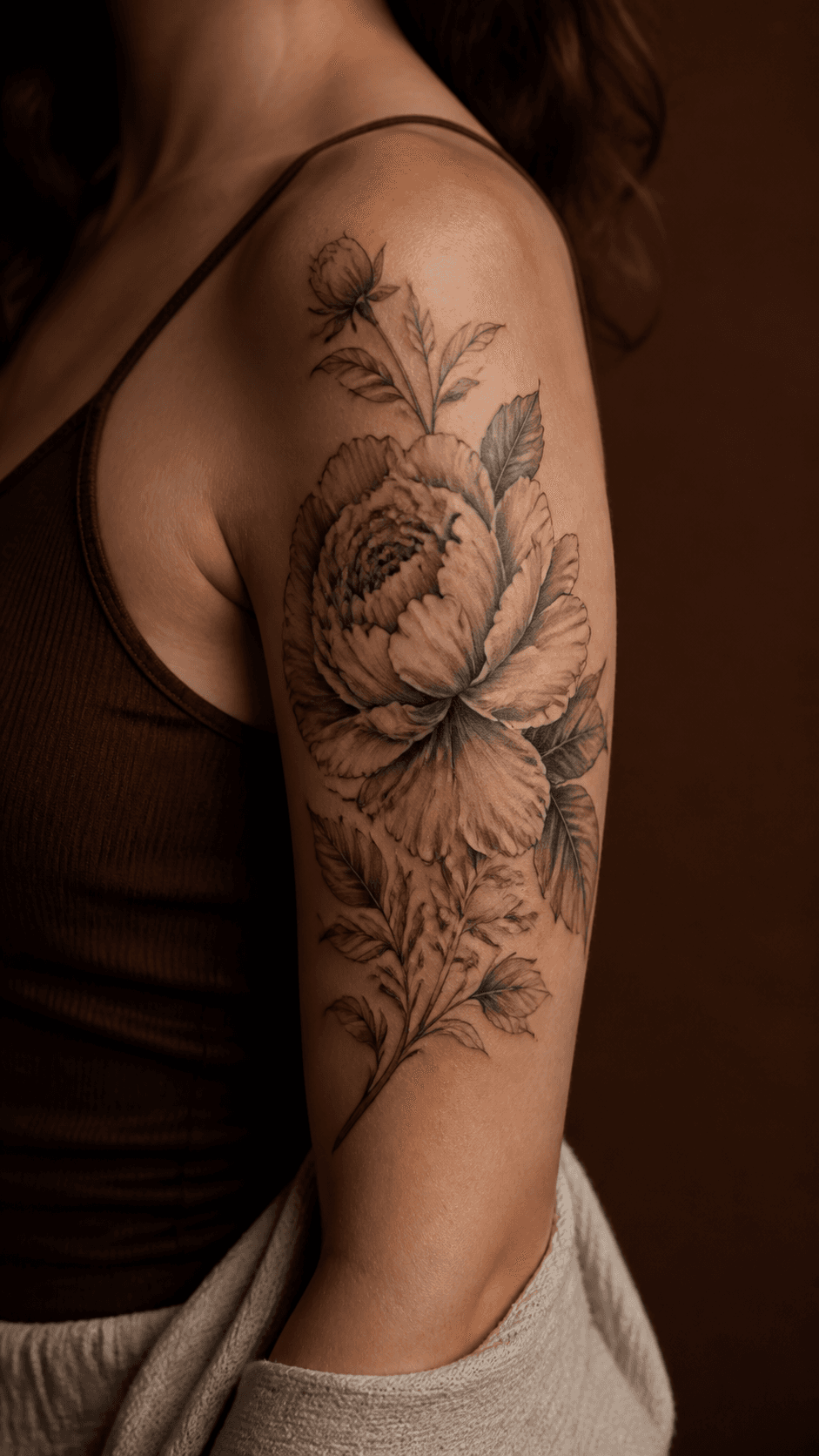 Botanical Shoulder Piece family portrait example
