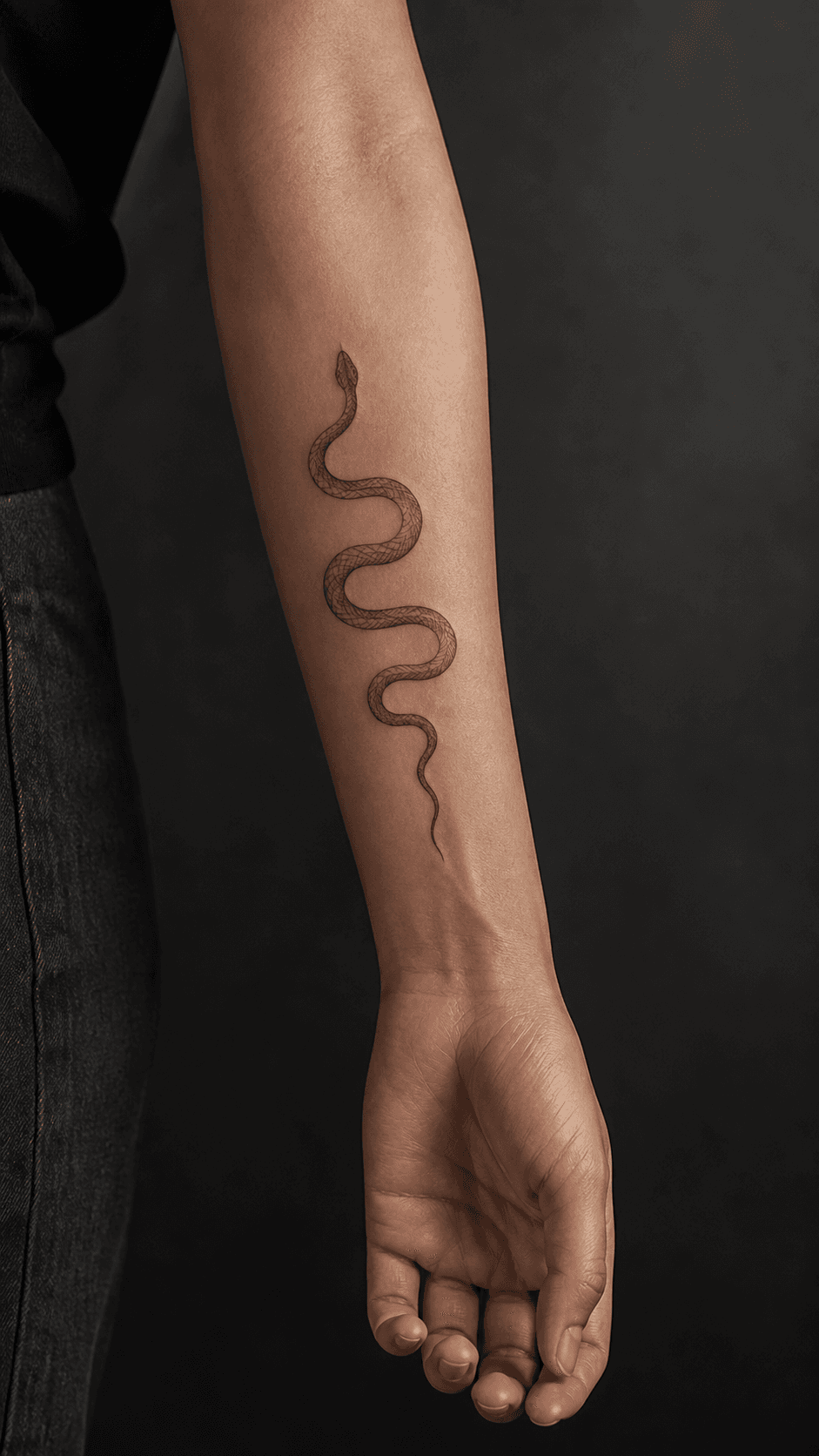 Fine-Line Forearm Tattoo family portrait example
