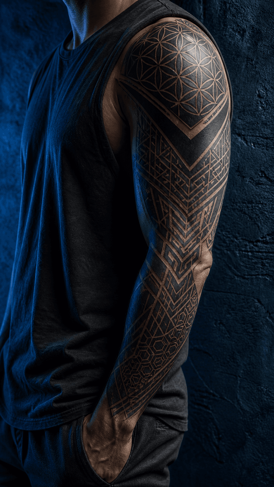 Geometric Sleeve Concept family portrait example