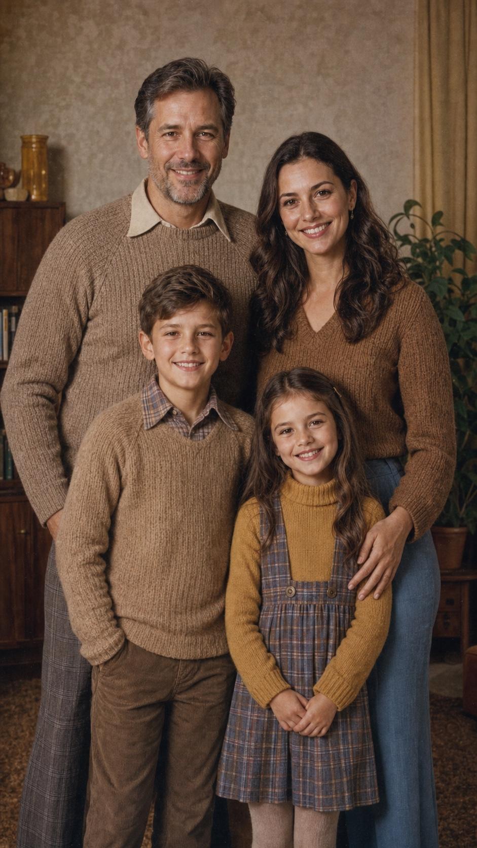 Vintage Family Photo family portrait example