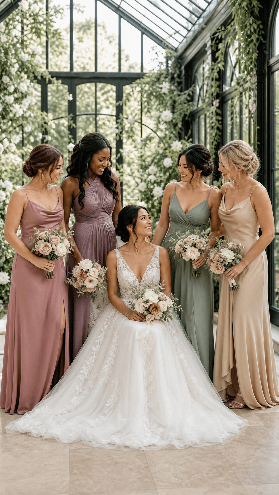 Bridesmaid Palette Preview family portrait example