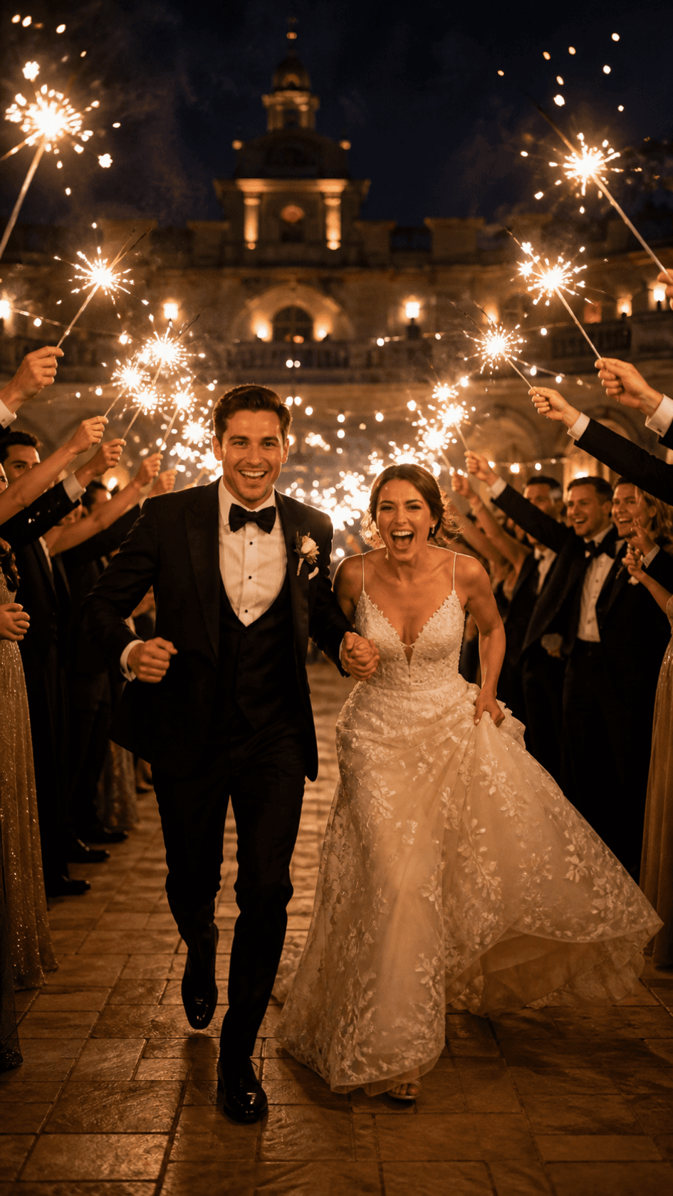 Social Wedding Reel family portrait example