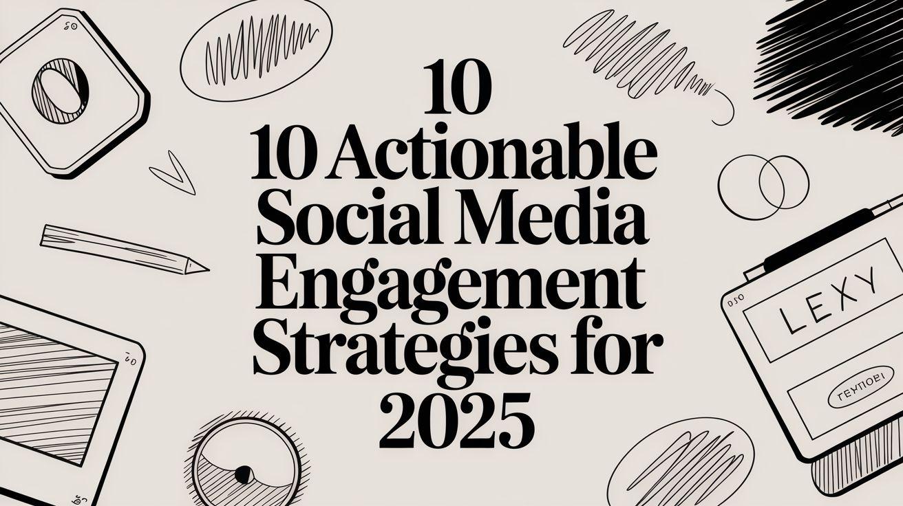 10 stratégies concrètes d'engagement sur les réseaux sociaux pour 2025