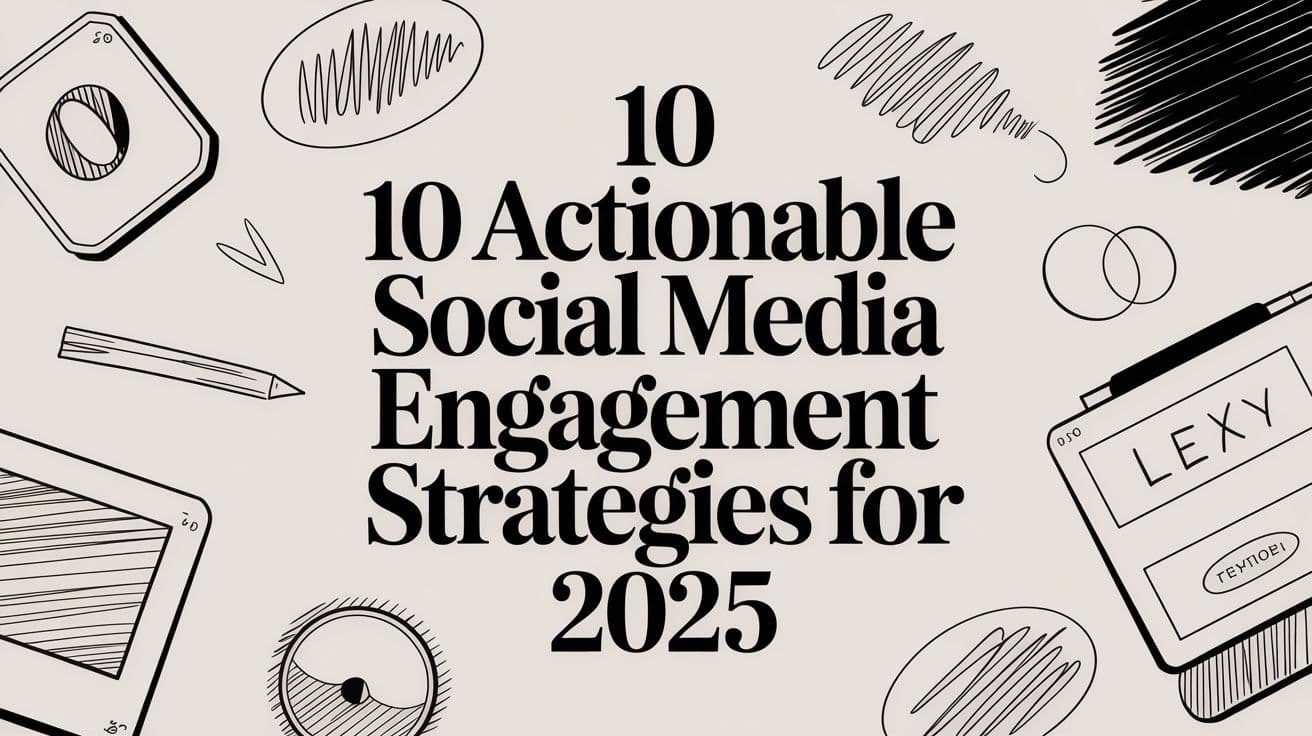 10 stratégies concrètes d'engagement sur les réseaux sociaux pour 2025