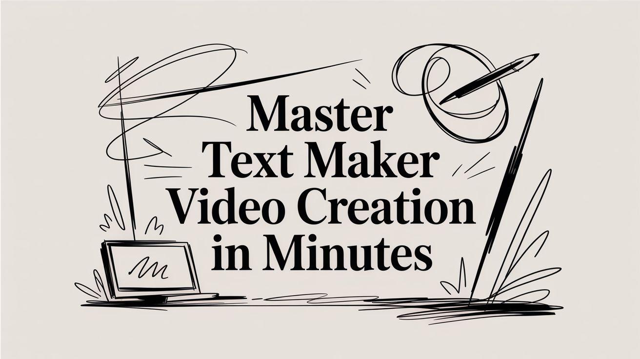 Maîtrisez la création de vidéos par texte en quelques minutes