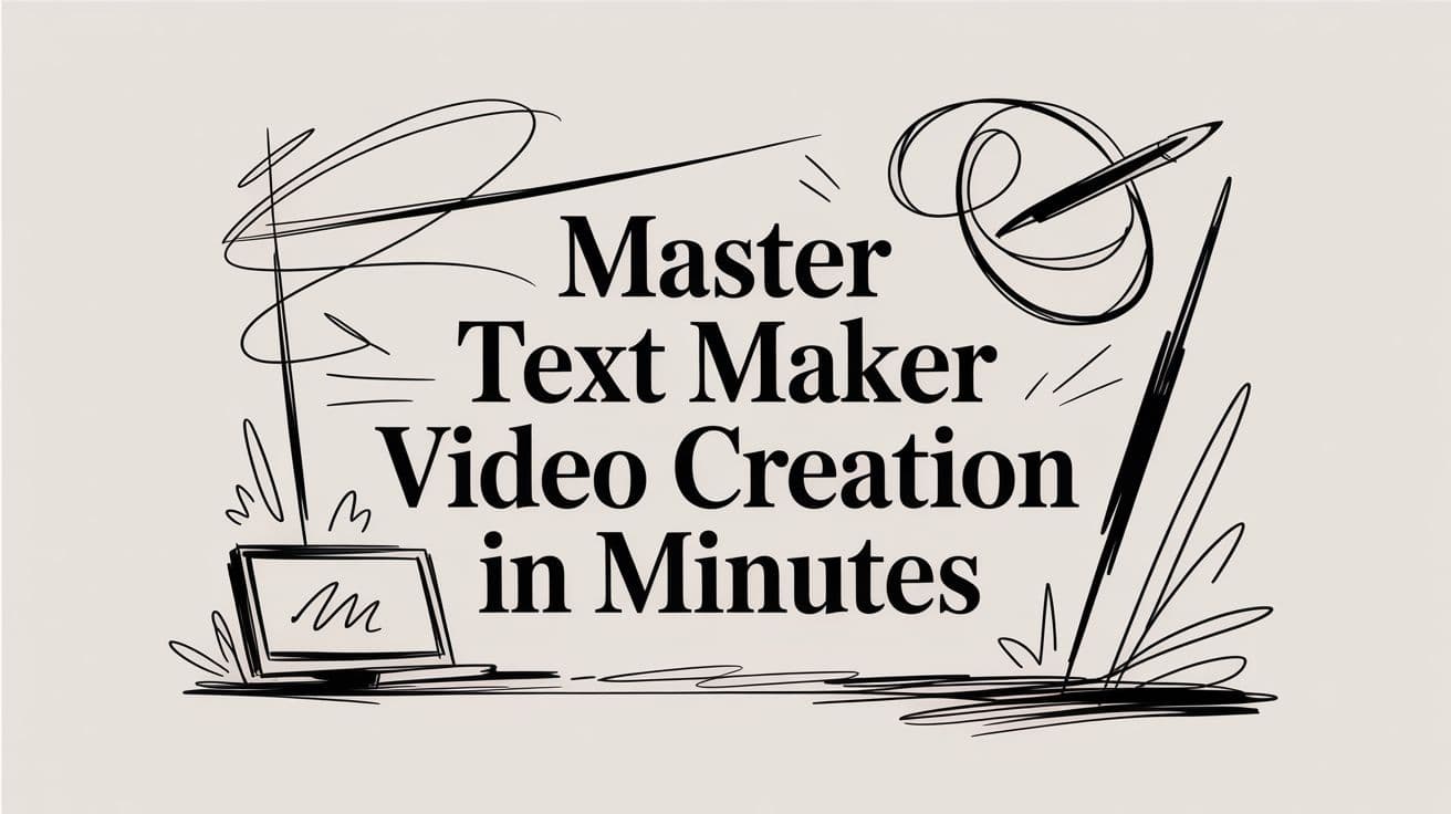 Master Text Maker Video Creation in Minutes