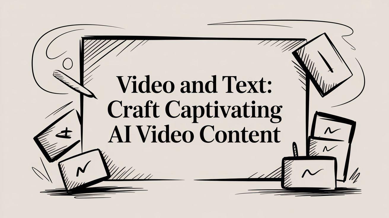 Vidéo et texte : Créez du contenu vidéo IA captivant