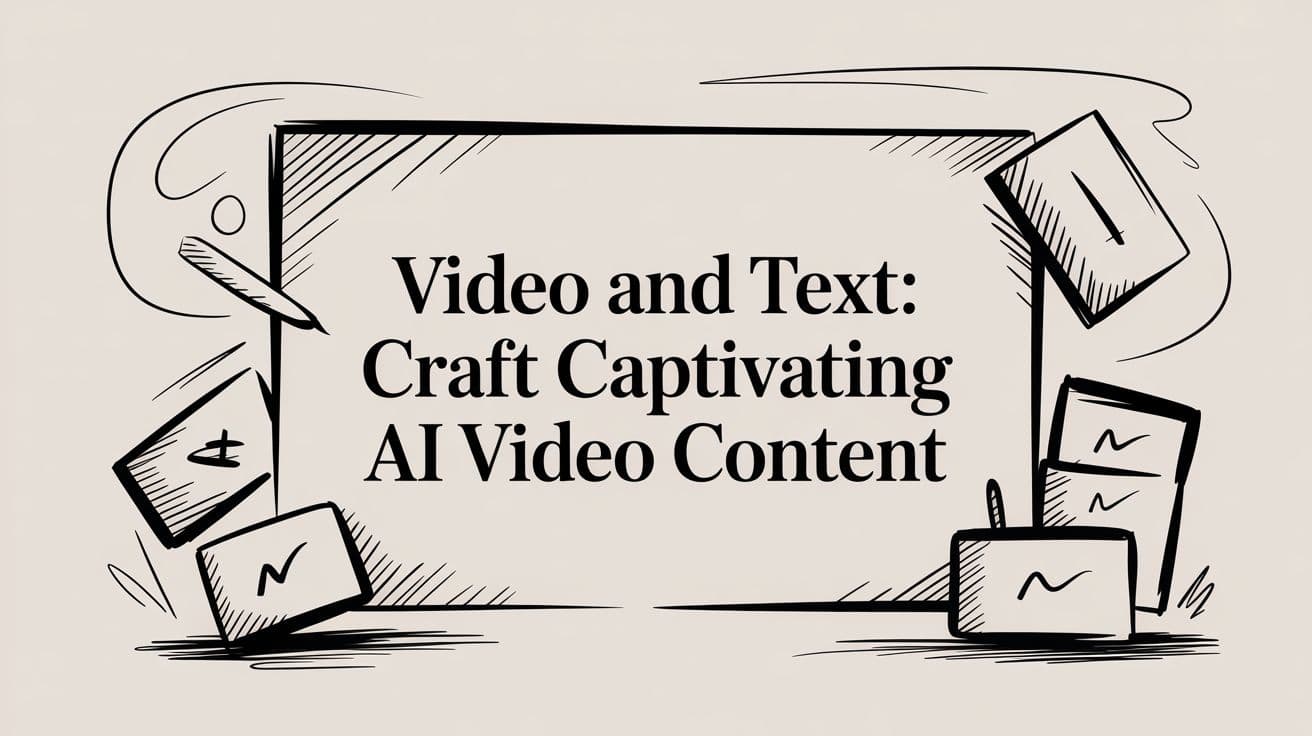 Vidéo et texte : Créez du contenu vidéo IA captivant
