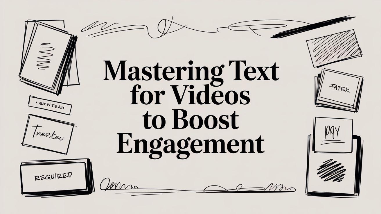 Maîtriser le texte pour vidéos : boostez l'engagement de vos contenus