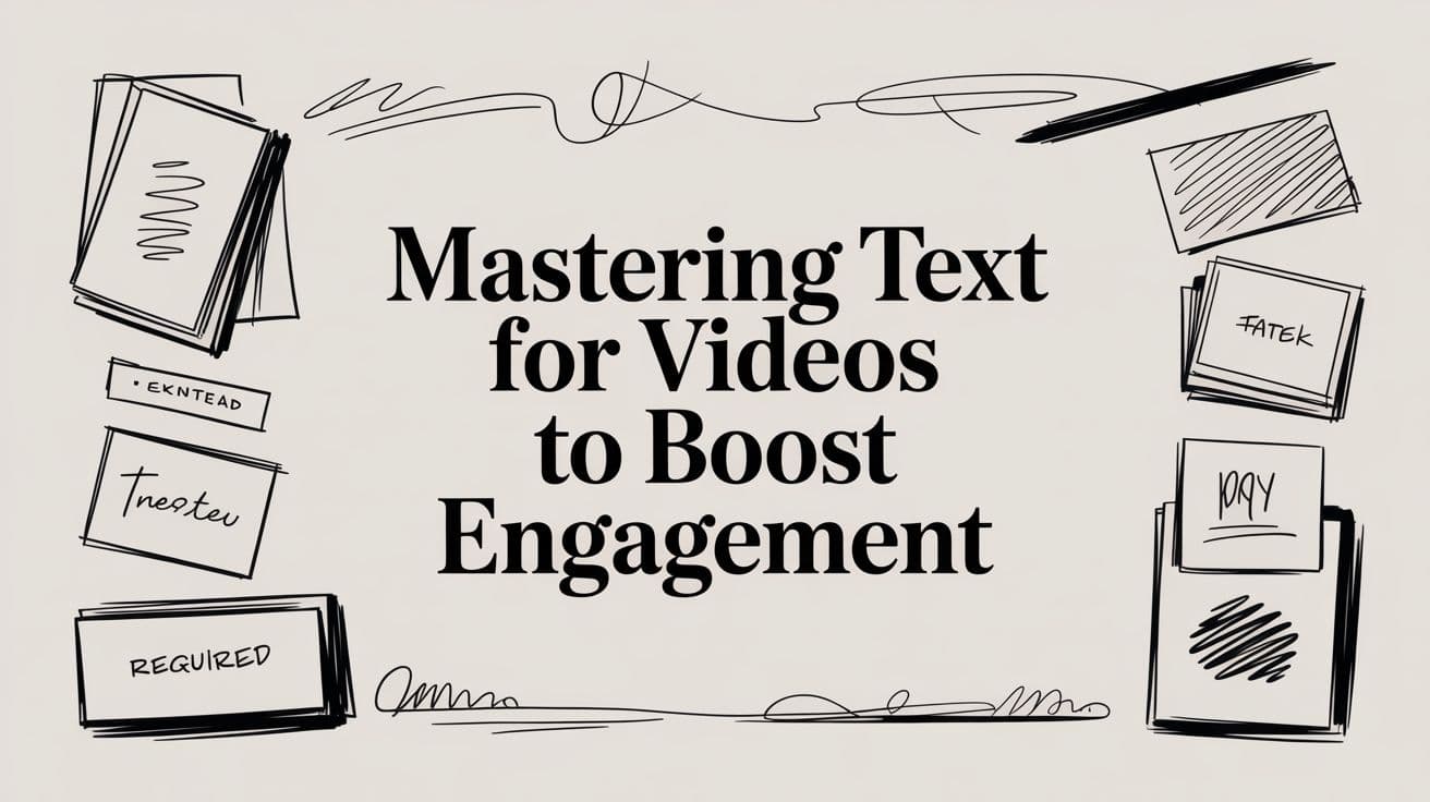 Mastering Text for Videos to Boost Engagement