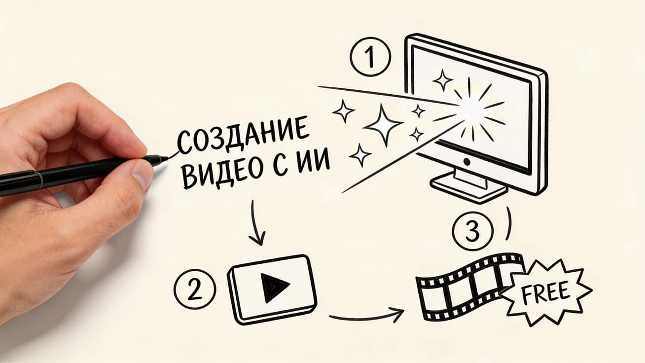 Как создать видео с помощью ИИ бесплатно: пошаговое руководство (2026)