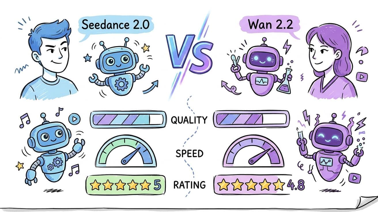 Seedance 2.0 vs Wan 2.2: Welches KI-Videomodell gewinnt 2026?