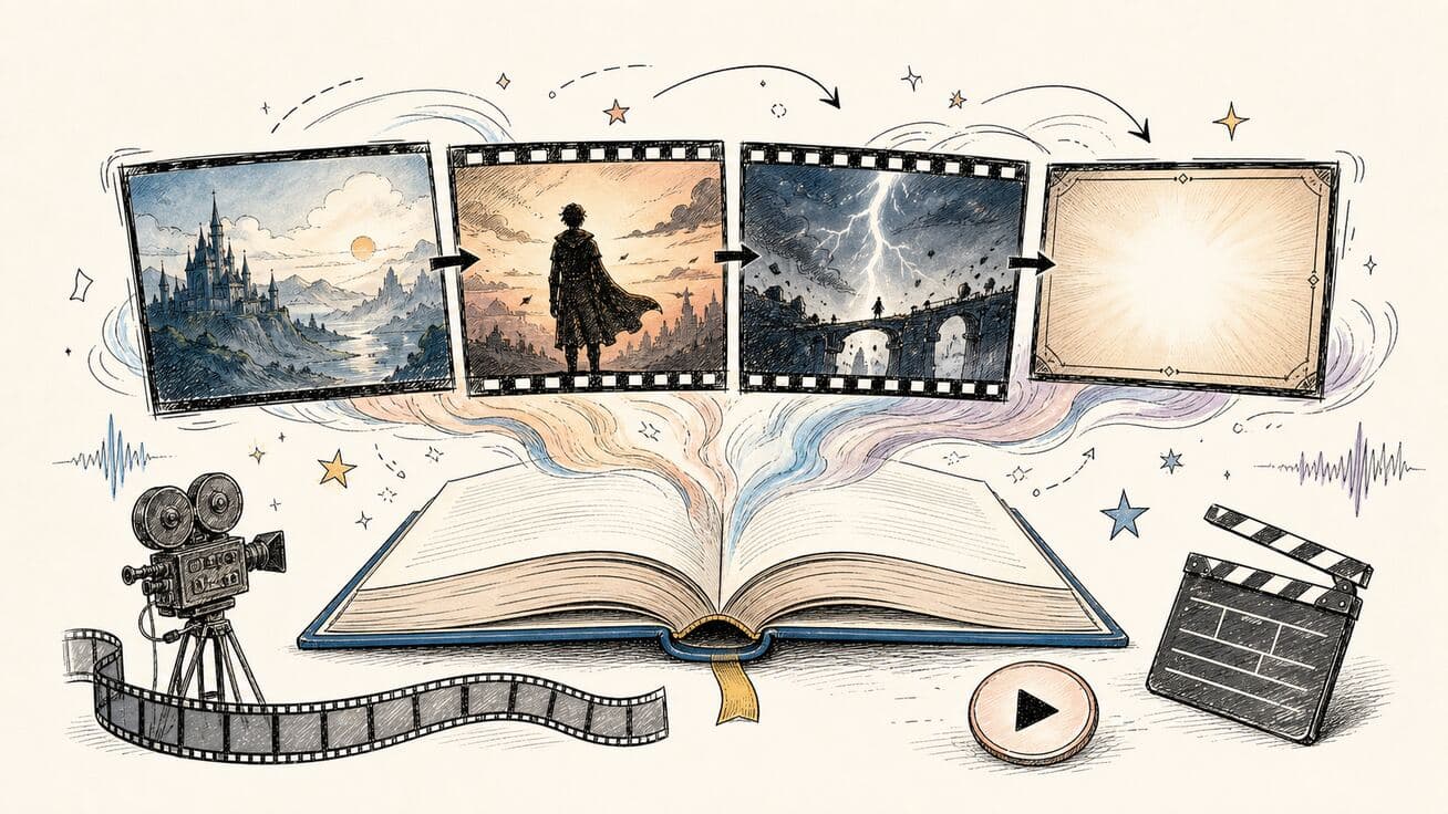 Как создать кинематографичный трейлер книги с Seedance