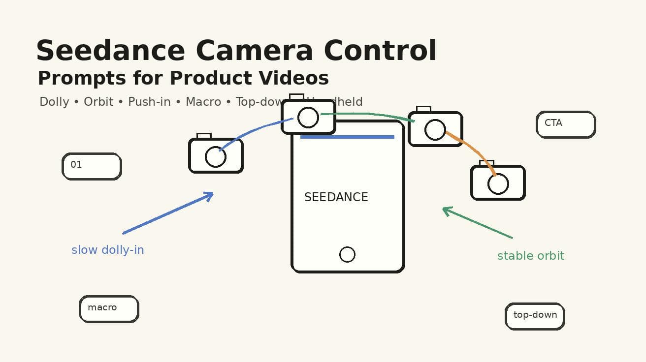 Seedance Camera Control Prompts for Product Videos 2026