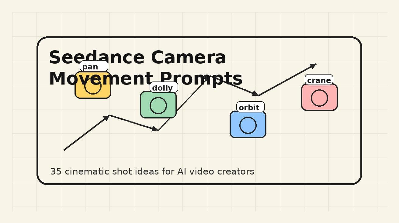 Seedance Camera Movement Prompts: 35 Cinematic Shots for AI Video Creators