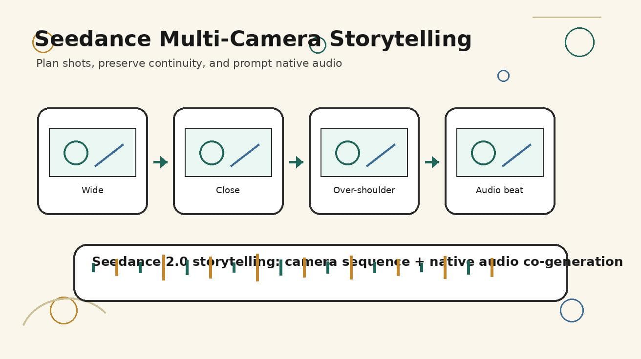 Seedance Multi-Kamera Storytelling und Native Audio Guide 2026