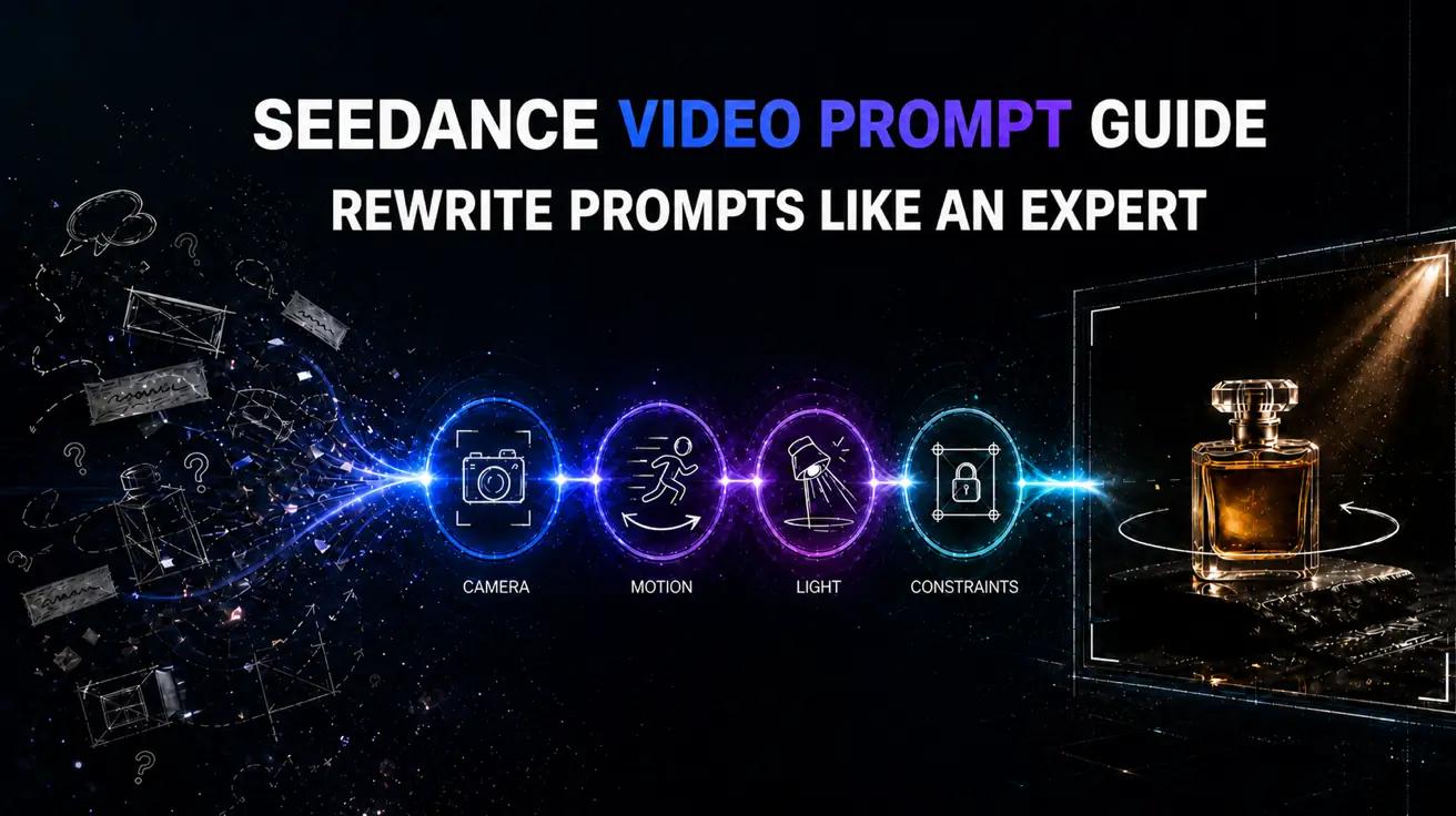 Seedance 视频提示词指南:15 个可直接复制的 Seedance 2.0 视频提示词