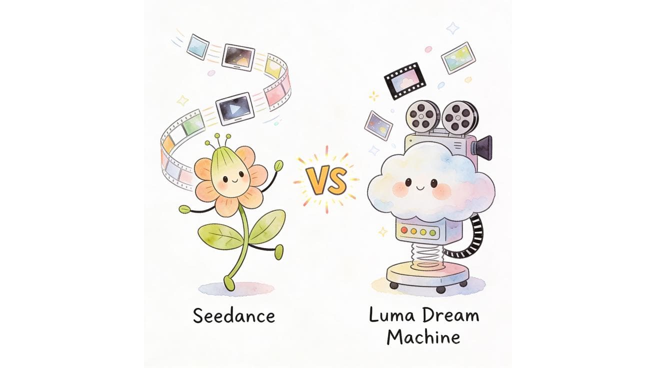 Seedance与Luma Dream Machine对比:2026年哪个AI视频生成器更好