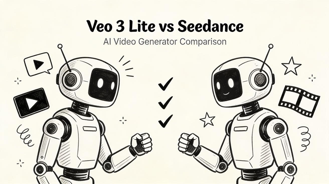 Veo 3 Lite vs Seedance:2026年AI视频生成器该如何选择?