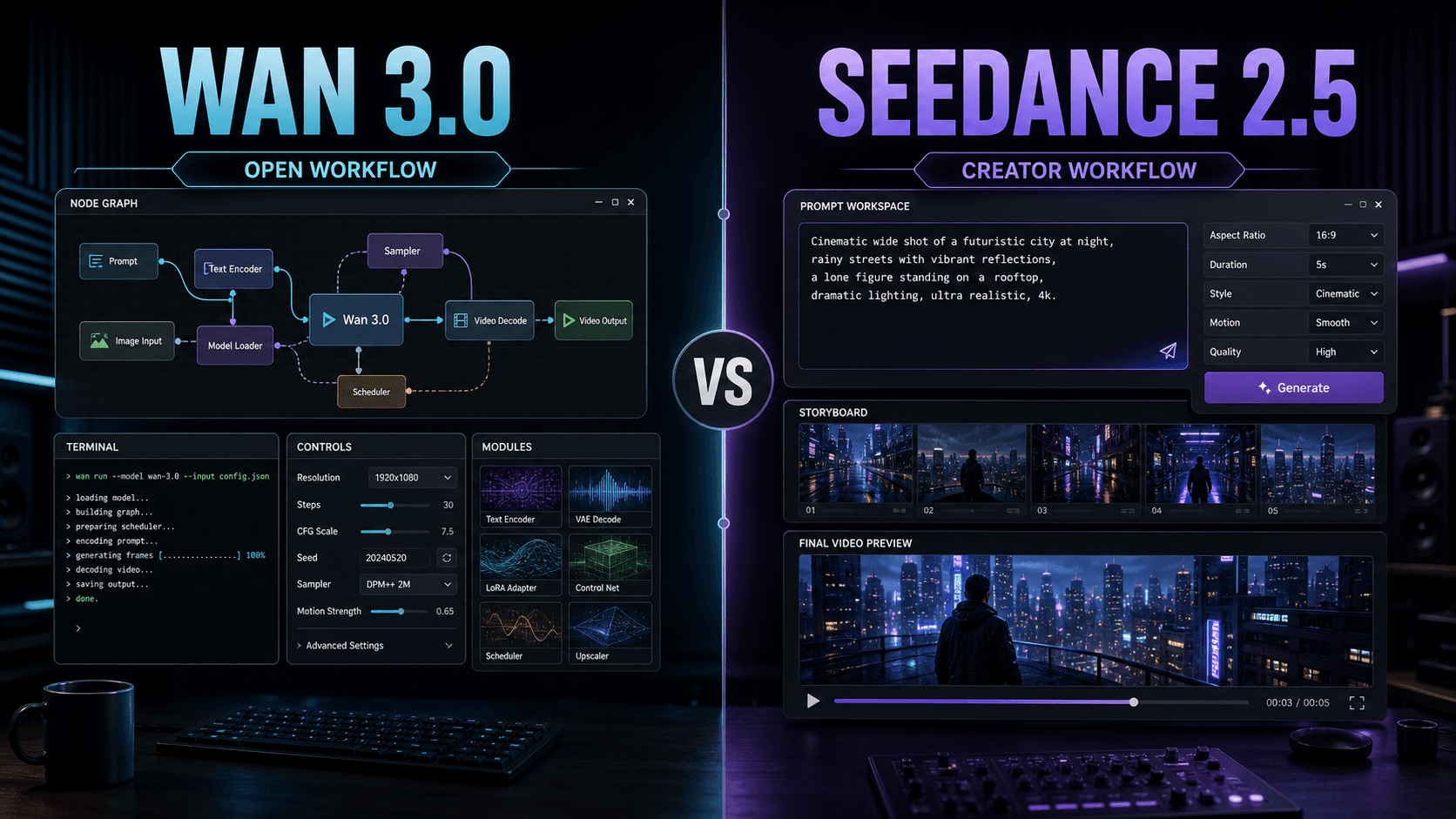 Wan 3.0 対 Seedance 2.5:2026 年に勝利する AI 動画モデルはどちらか?